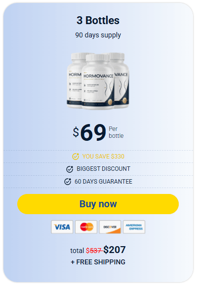 Click Hormovance 3-bottle 90-day package. Limited time discount available.