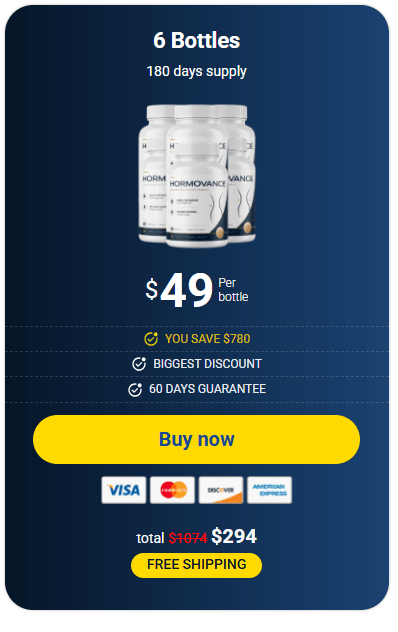 Click Hormovance 6-bottle 180-day package. Best value. Limited time.
